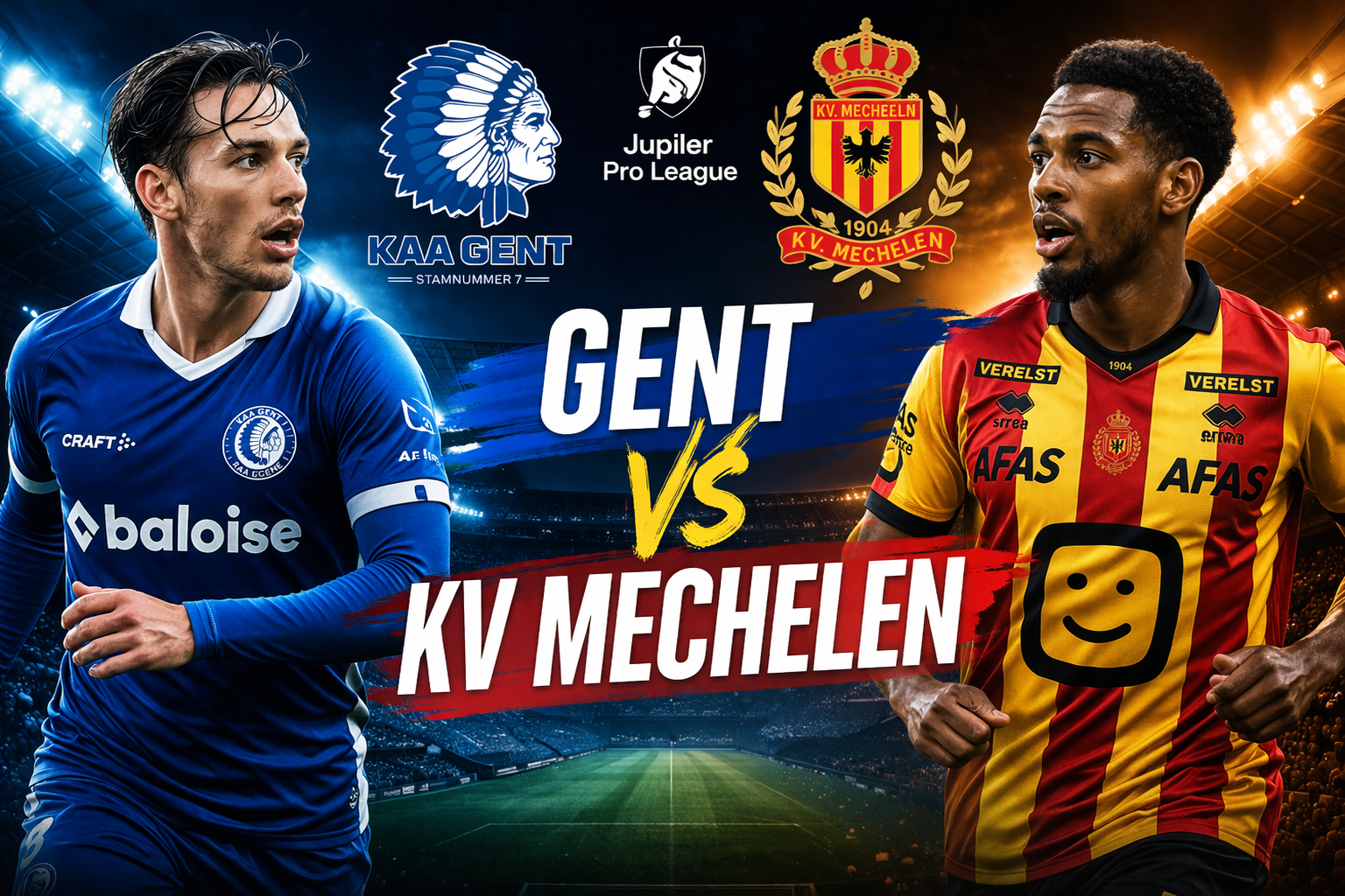 Gent vs KV Mechelen 25/26 Belgian Pro League Season