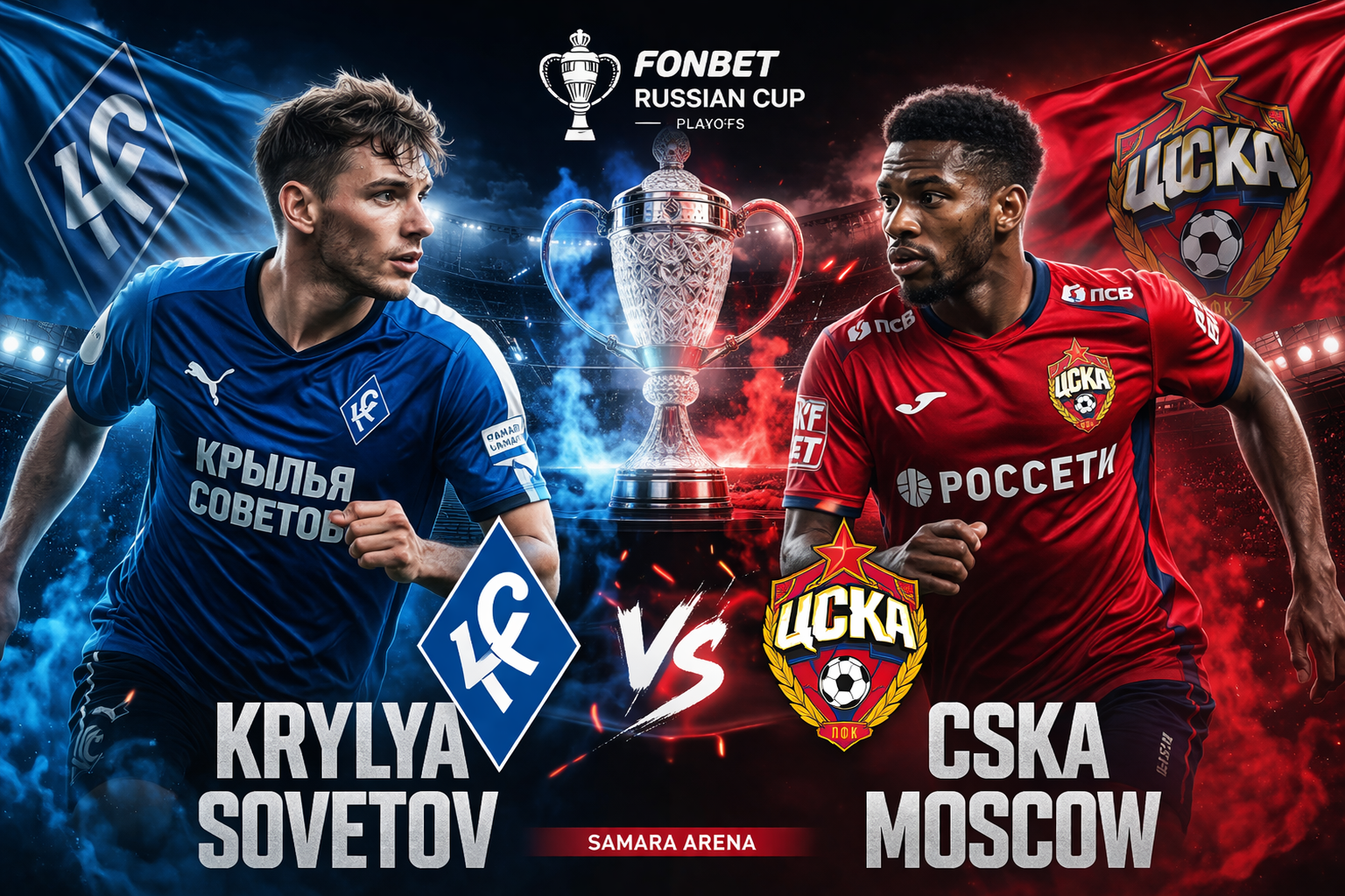 Krylya Sovetov vs CSKA Moscow 25/26 Season Russian Cup Semi-Final