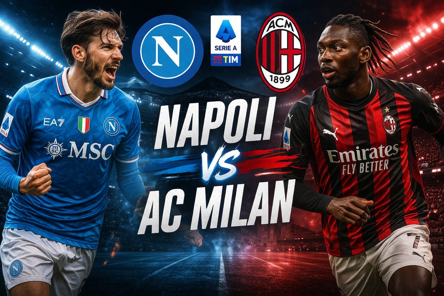 Napoli Vs Ac Milan 25/26 Serie A Season
