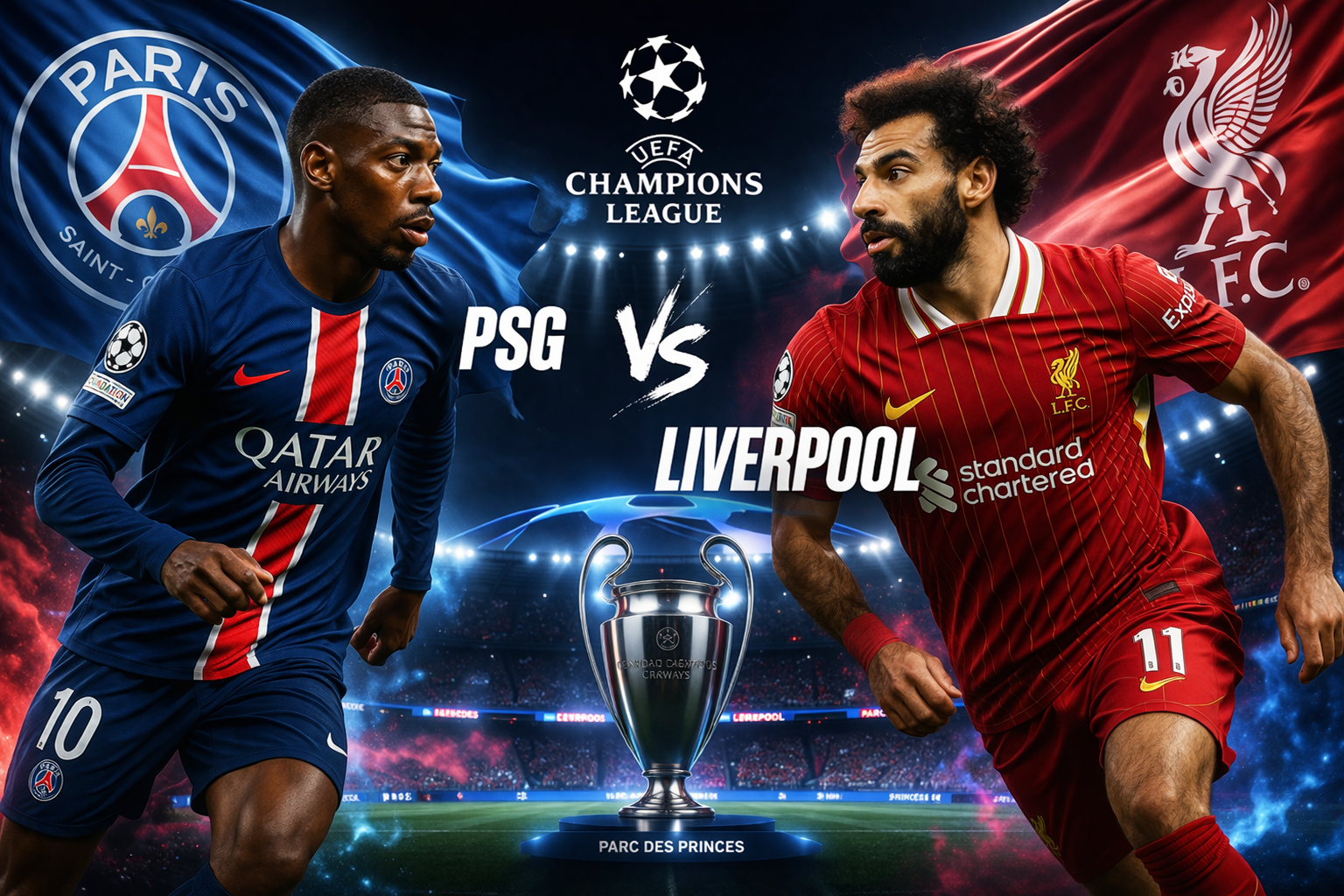 PSG vs Liverpool 25/26 UEFA Champions league Quarter-Final (1st leg)
