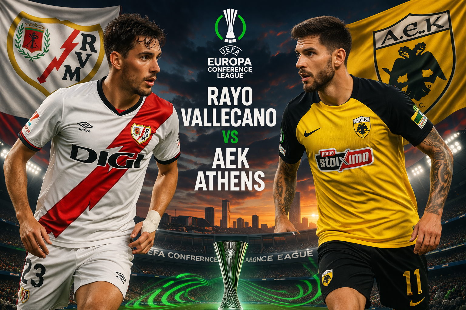 Rayo Vallecano vs AEK Athens Uefa Conference League April 2026