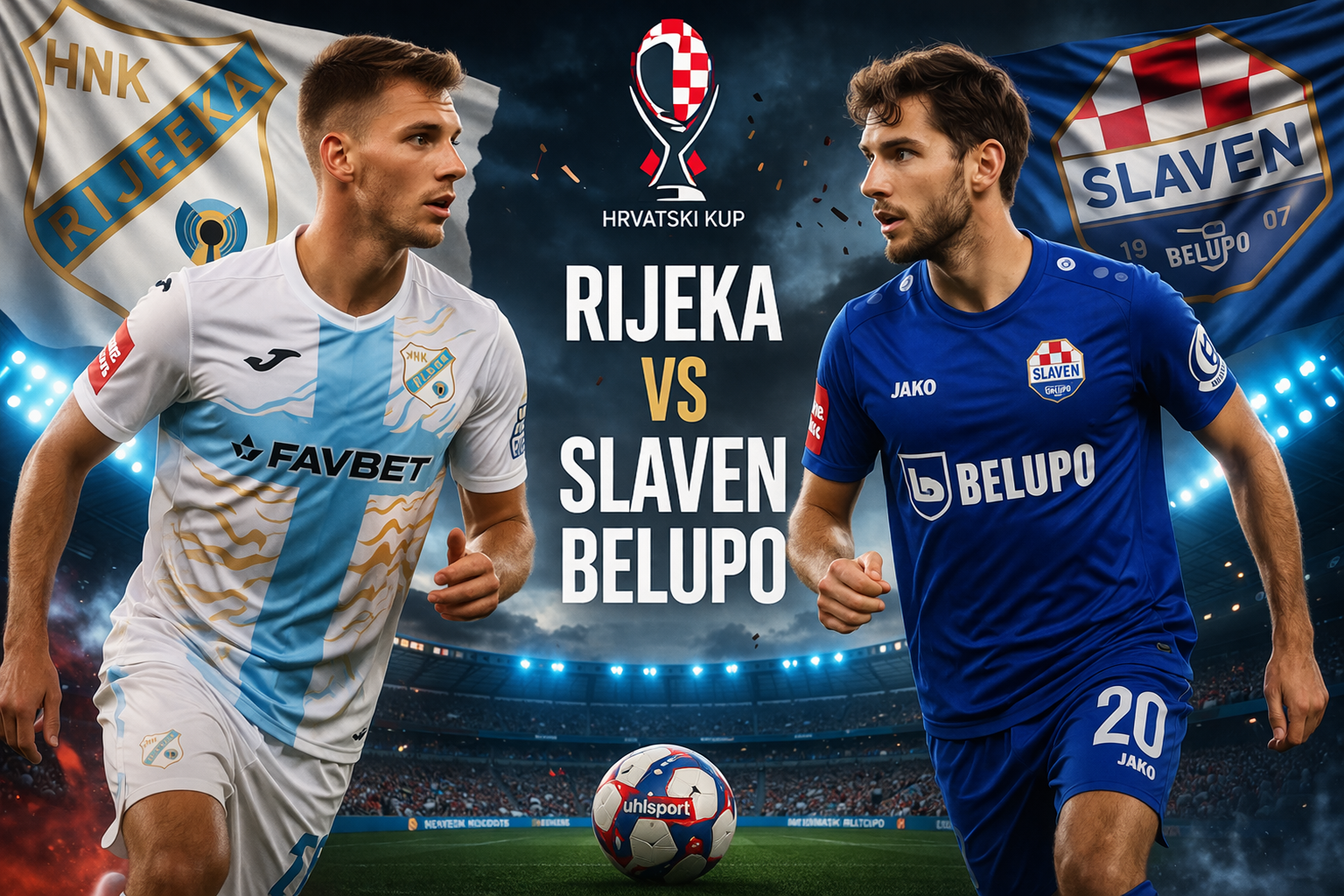 Rijeka vs Slaven Belupo Croatian Cup