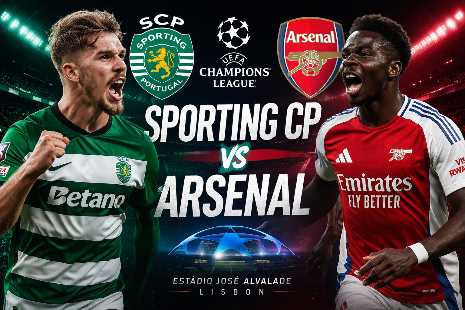 Sporting CP vs Arsenal 25/26 Uefa Champions League Quarter-Final (1st leg)