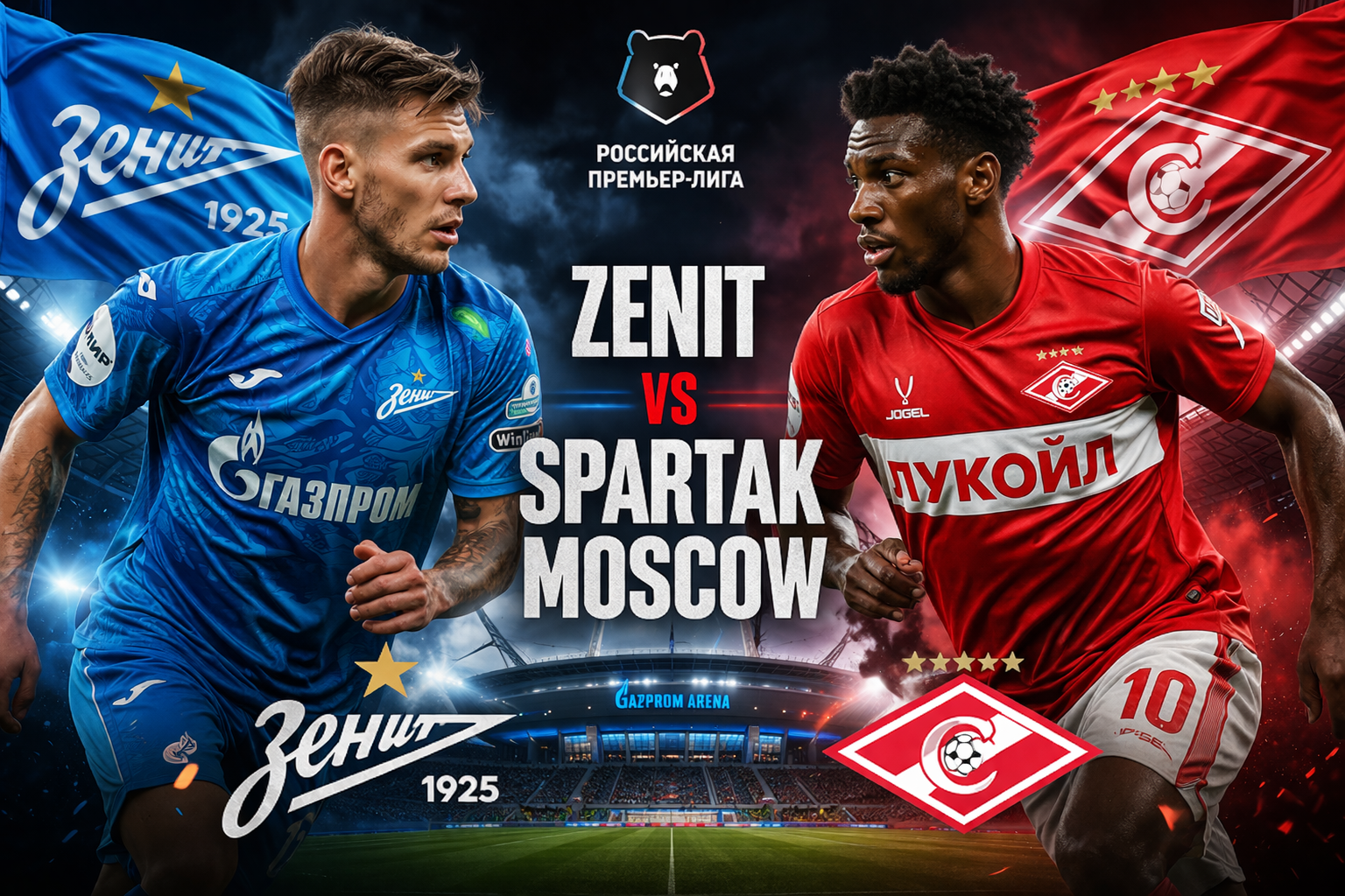 Zenit vs Spartak Moscow 25/26 Season Russian Cup