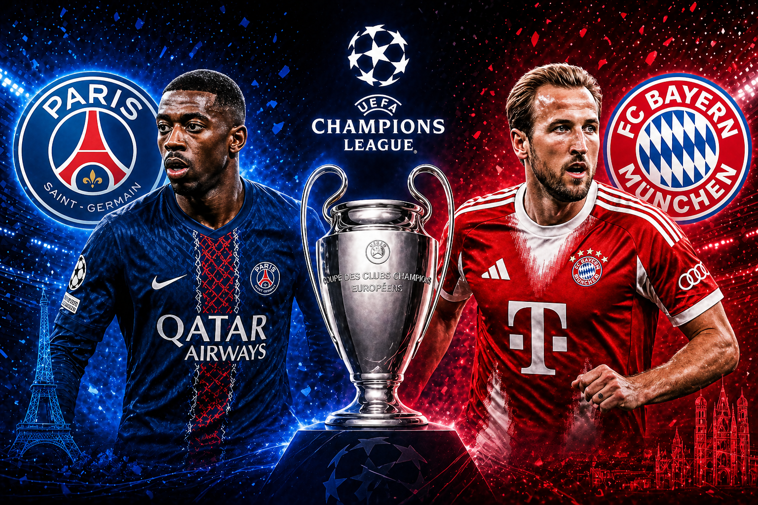 PSG vs Bayern Munich prediction, Champions League betting tips with over 2.5 goals and 3-2 correct score