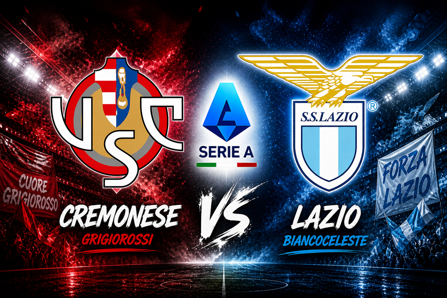 Cremonese vs Lazio prediction today under 2.5 goals BTTS no and 0-1 correct score