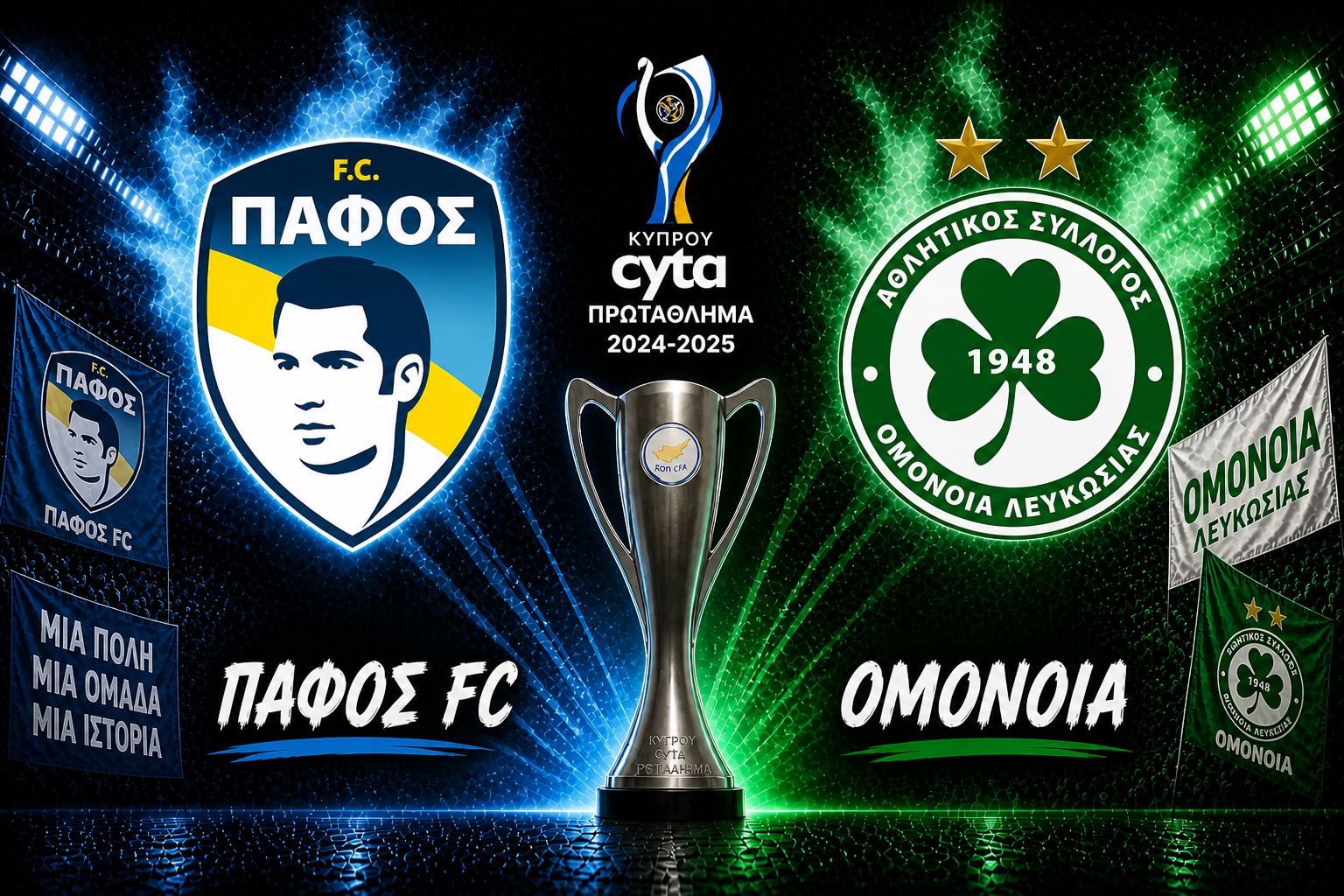Pafos vs Omonia prediction over 2.5 goals BTTS yes 1-2 correct score