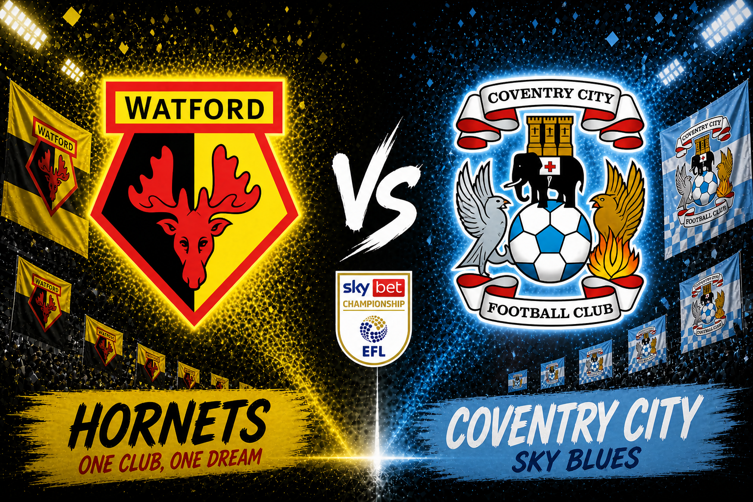 Watford vs Coventry prediction today with over 1.5 goals BTTS yes Coventry win or draw and 1-2 correct score