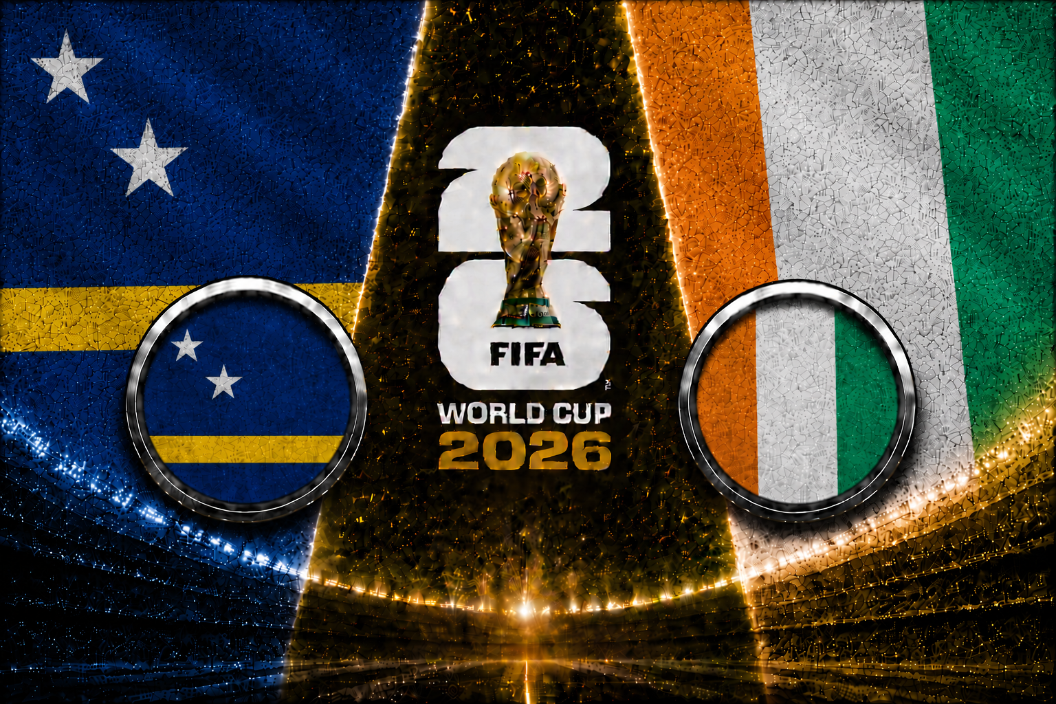 Curaรงao vs Ivory Coast FIFA World Cup 2026 Group E match featuring Amad Diallo and Franck Kessiรฉ