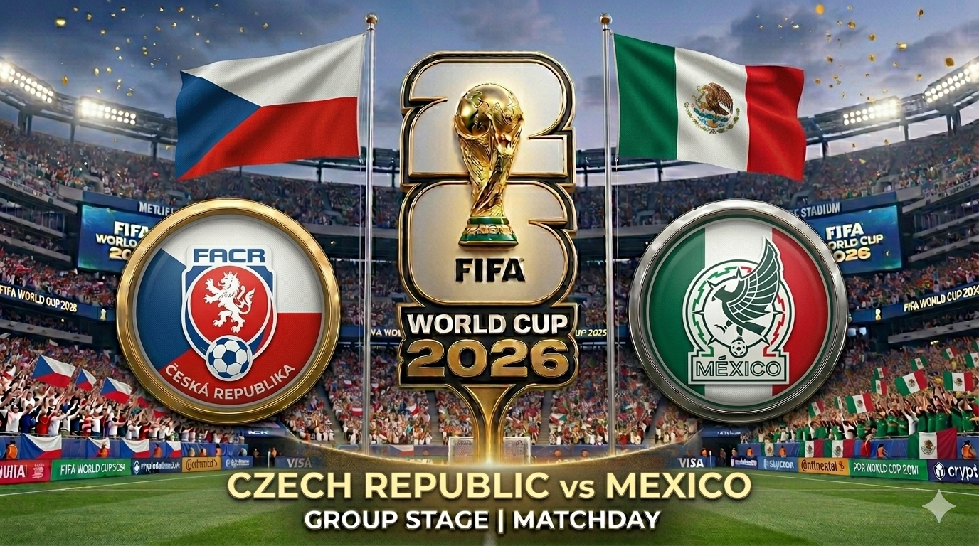 Czech Republic vs Mexico FIFA World Cup 2026 Group A match preview featuring Raul Jimenez and Patrik Schick