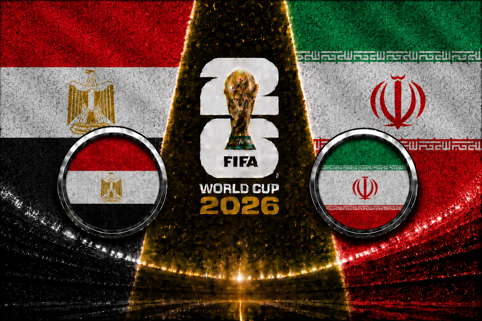Egypt vs Iran FIFA World Cup 2026 Group G match featuring Mohamed Salah and Mehdi Taremi