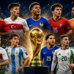 Top young football stars expected to shine at the FIFA World Cup 2026 including Lamine Yamal, Arda Güler and João Neves.