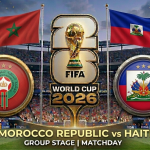 Morocco vs Haiti FIFA World Cup 2026 Group C match preview featuring Achraf Hakimi and Duckens Nazon
