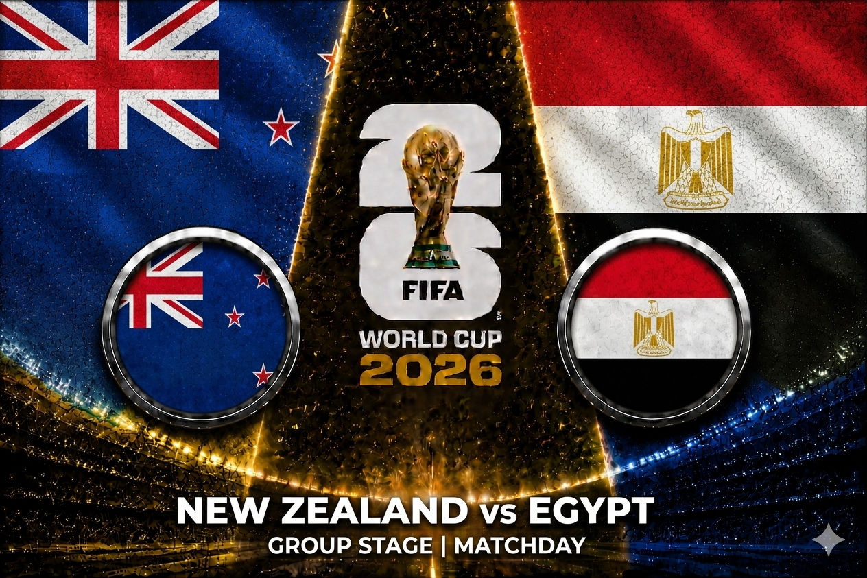 New Zealand vs Egypt FIFA World Cup 2026 Group G match preview
