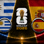 Uruguay vs Spain FIFA World Cup 2026 Group H match featuring Federico Valverde and Lamine Yamal