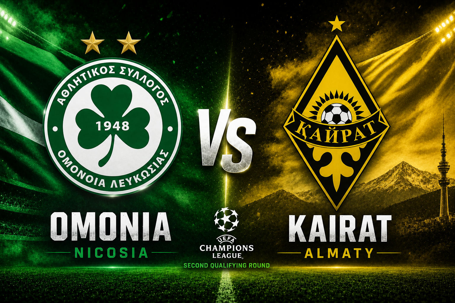 Nicosia vs Kairat Almaty prediction, betting tips and UEFA Champions League qualifying preview.